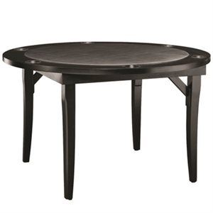 TABLE DE POKER RONDE EN BOIS PLIANTE CAPPUCCINO