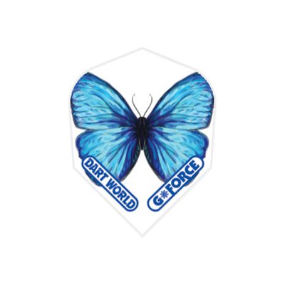 PLUME STANDARD TRANSPARENTE PAPILLON BLEU