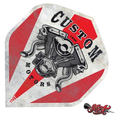 PLUME STANDARD MOTERS CUSTOM ROUGE / BLANC PLUME STANDARD MOTERS CUSTOM ROUGE / BLANC