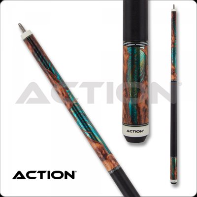BAGUETTE ACTION FRACTAL BRUN / VERT LINEN RAP NOIR