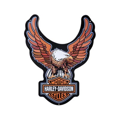 ENSEIGNE EN ÉTAIN HARLEY DAVIDSON AIGLE